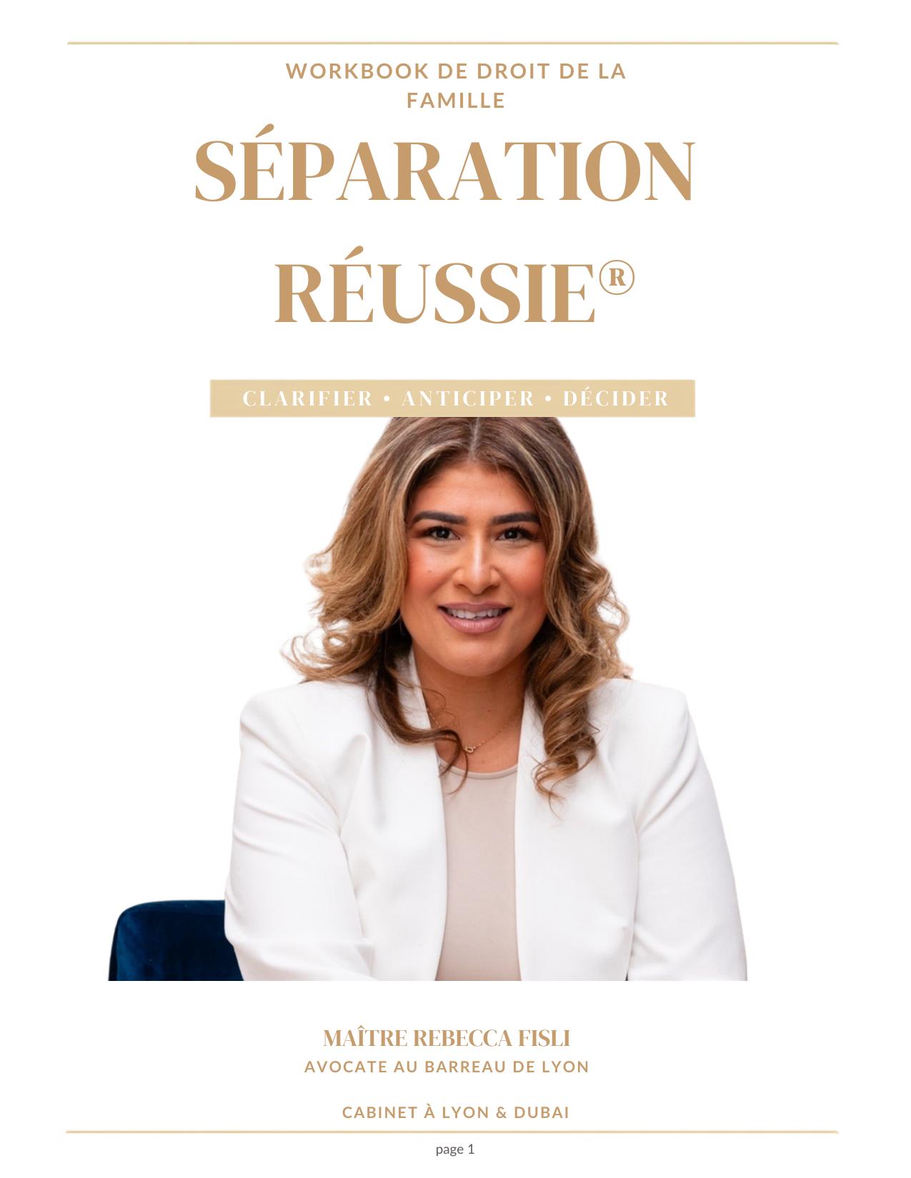 Workbook Séparation Réussie®